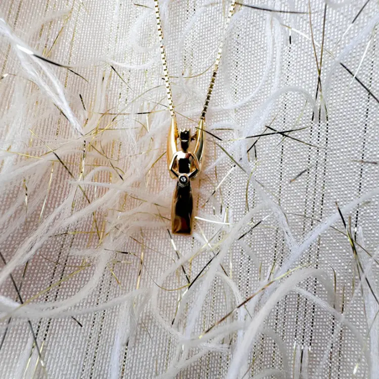 Erzgebirgsmädel Anhänger Engel